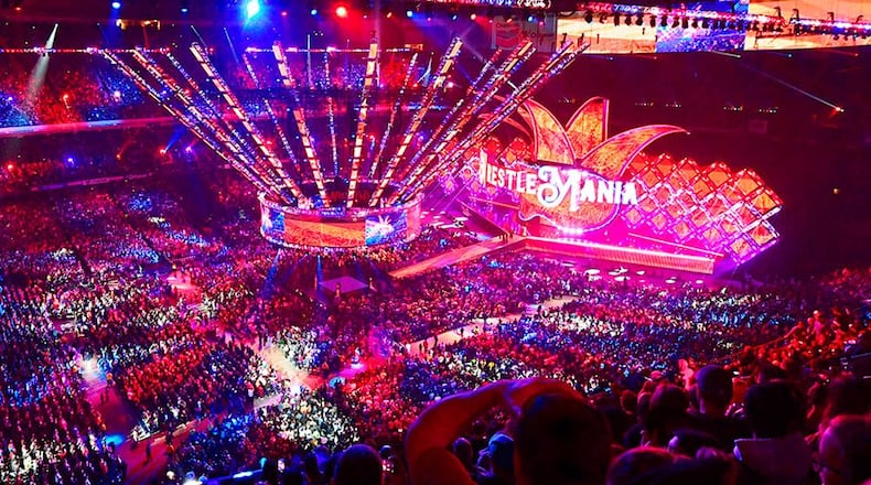 WrestleMania 34 featured announcer Greg Hamilton, who may be better known to Butler County residents as Greg Hutson, a Hamilton native.