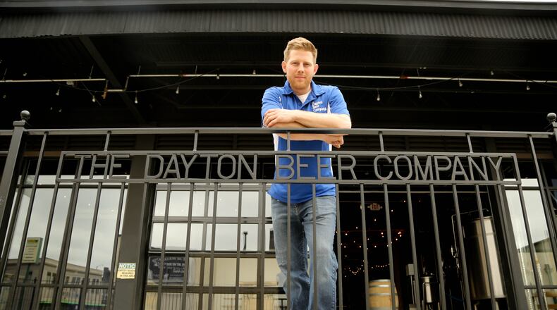 Operating Manager/Master Brewer Pete Hilgeman stands on the deck of the patio of the Dayton Beer Company in Dayton. JIM WITMER/STAFF FILE PHOTO