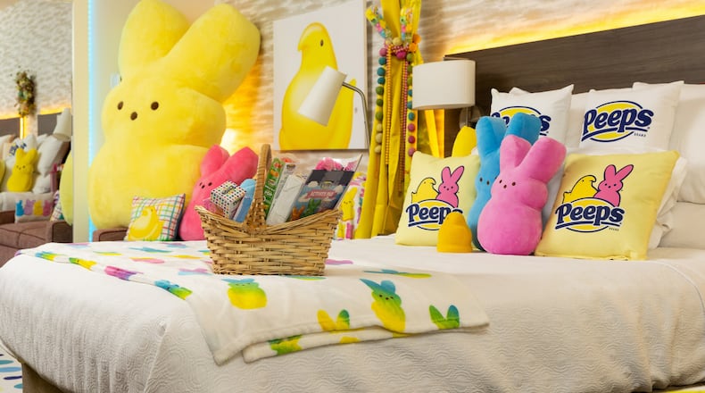 A look inside the PEEPS Sweet Suite at Home2 Suites by Hilton Easton in Pennsylvania. CONTRIBUTED/PEEPS