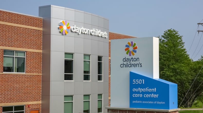 Dayton Children’s opened its latest outpatient care center this week on Far Hills Avenue between Centerville and Kettering in Washington Township. BRYANT BILLING / STAFF