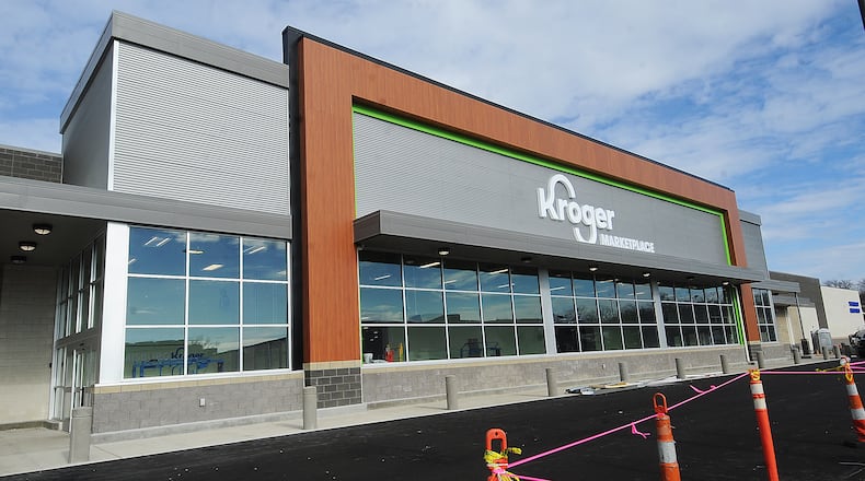 The new Kroger Marketplace in Miamisburg is scheduled to open Jan. 27, 2023. MARSHALL GORBY/STAFF