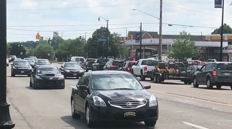 Traffic is expected to be slowed with the resurfacing of a busy stretch of Ohio 48 in Centerville later this year. NICK BLIZZARD/STAFF