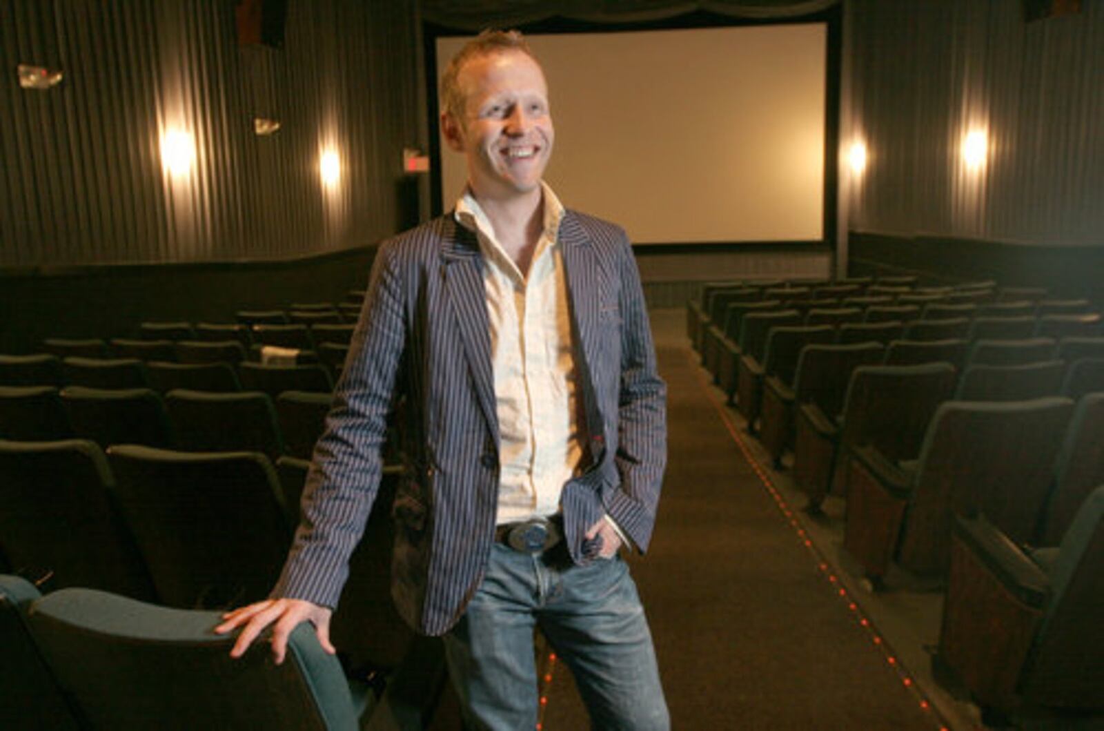 Jonathan McNeal, manager of Dayton's Neon movie theater.