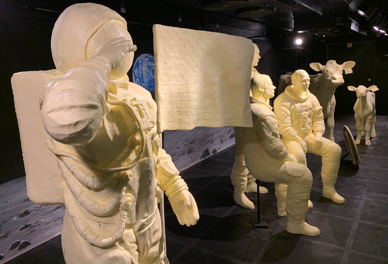 PHOTOS: Historic moon landing re-created in butter