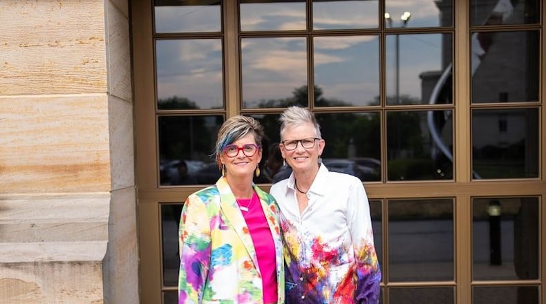 Sara (left) and Michelle Vance Waddell have made a donation to Dayton Art Institute to fund a gallery dedicated to female artists. CONTRIBUTED