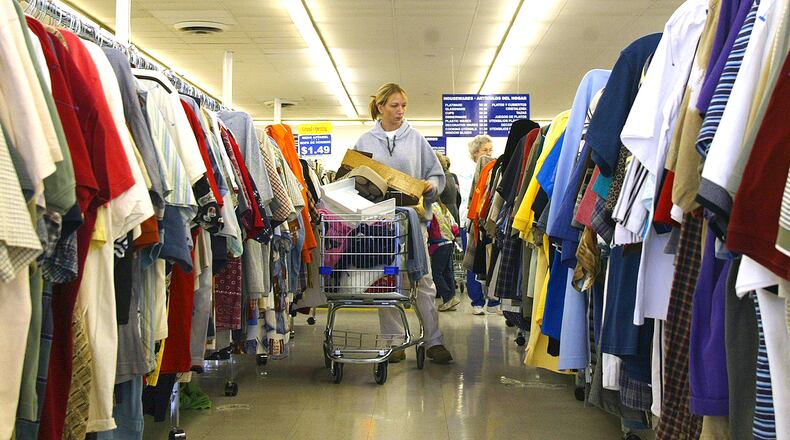 A shopper at the Goodwill Store located at Airway Plaza. FILE.