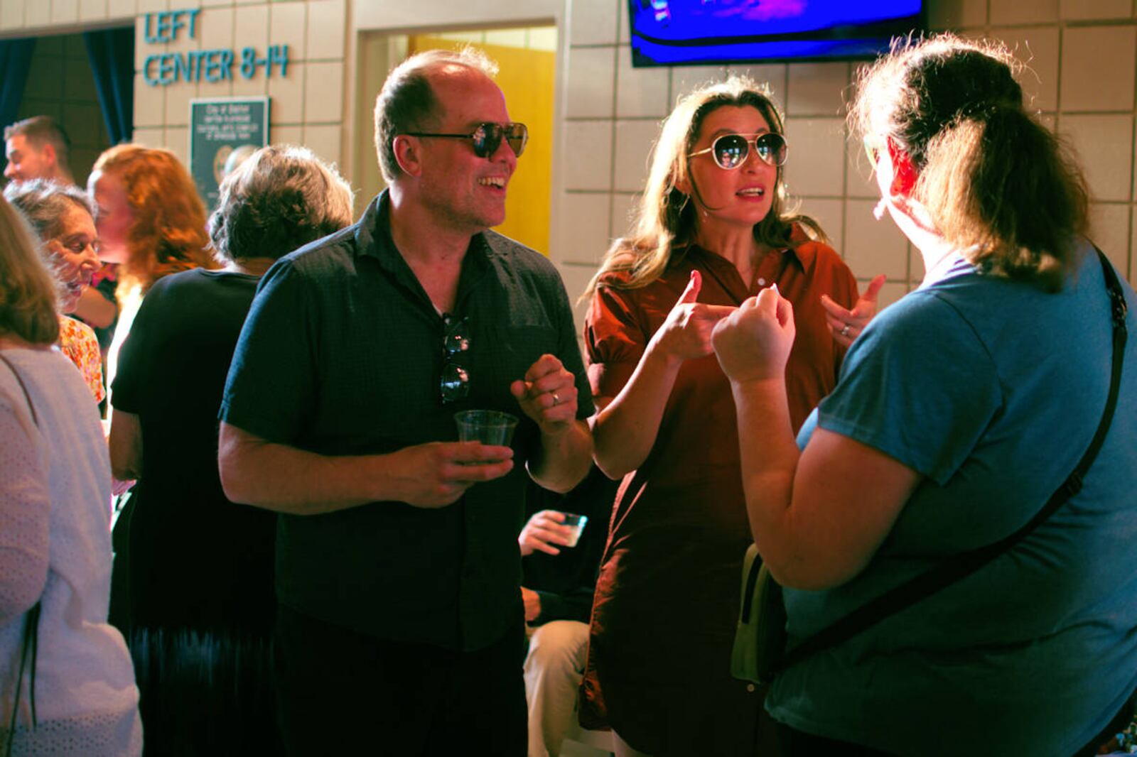 Discussions in the lobby and gardens are one of the highlights of FutureFest.

Contributed