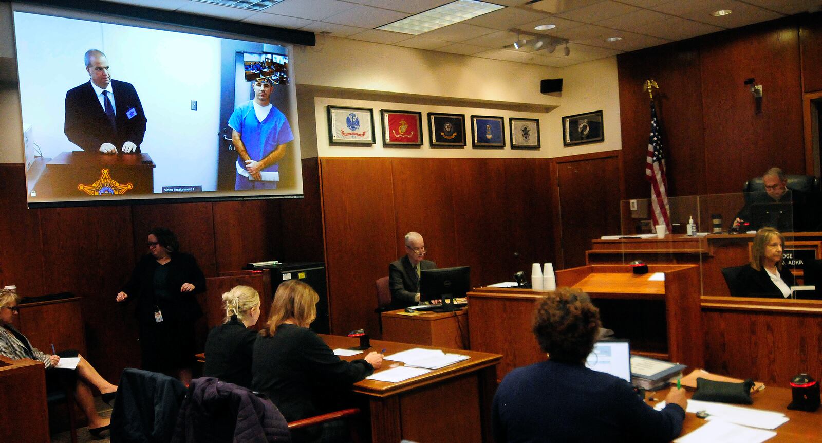Stephen Marlow was arraigned on 22 charges in Montgomery County Common Pleas Court Tuesday Nov. 22, 2022 related to a quadruple homicide in Butler Twp.. MARSHALL GORBY\STAFF