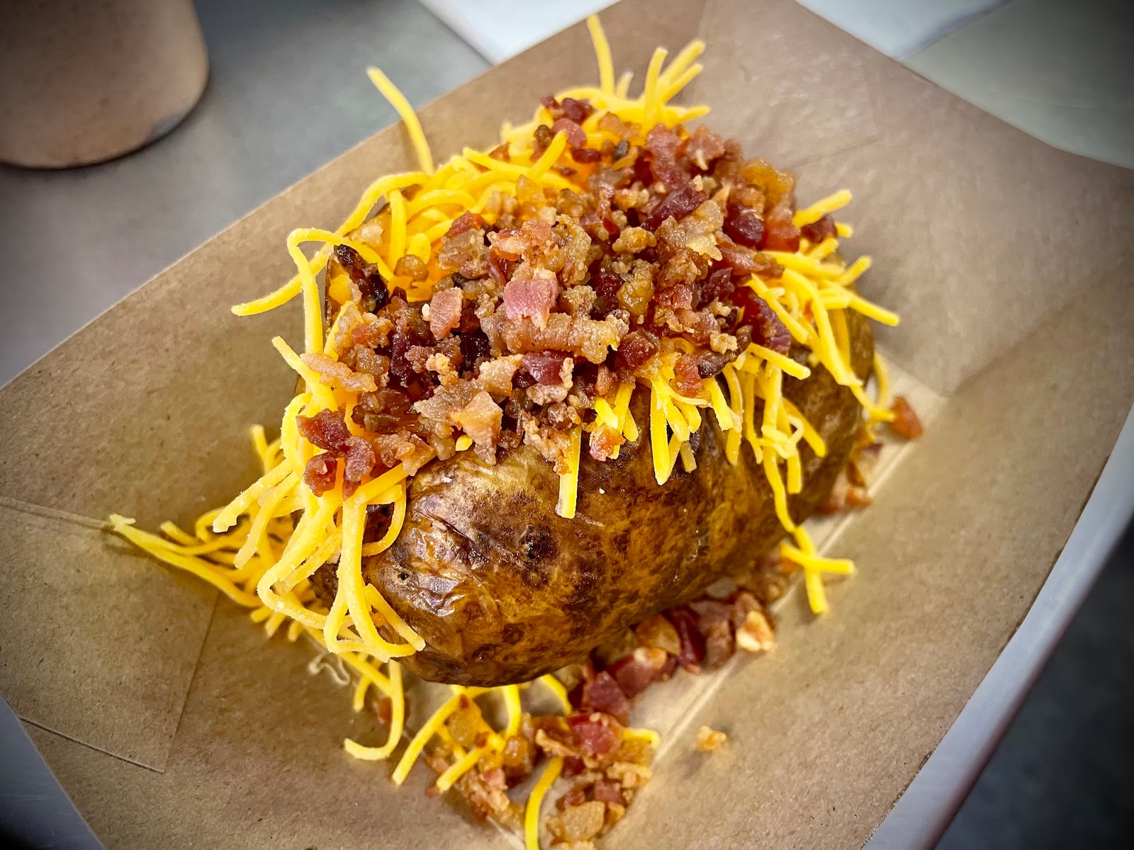 The Northwestern FFA Tater Hut features baked potatoes with a variety of toppings. All proceeds go towards students and the FFA program. NATALIE JONES/STAFF