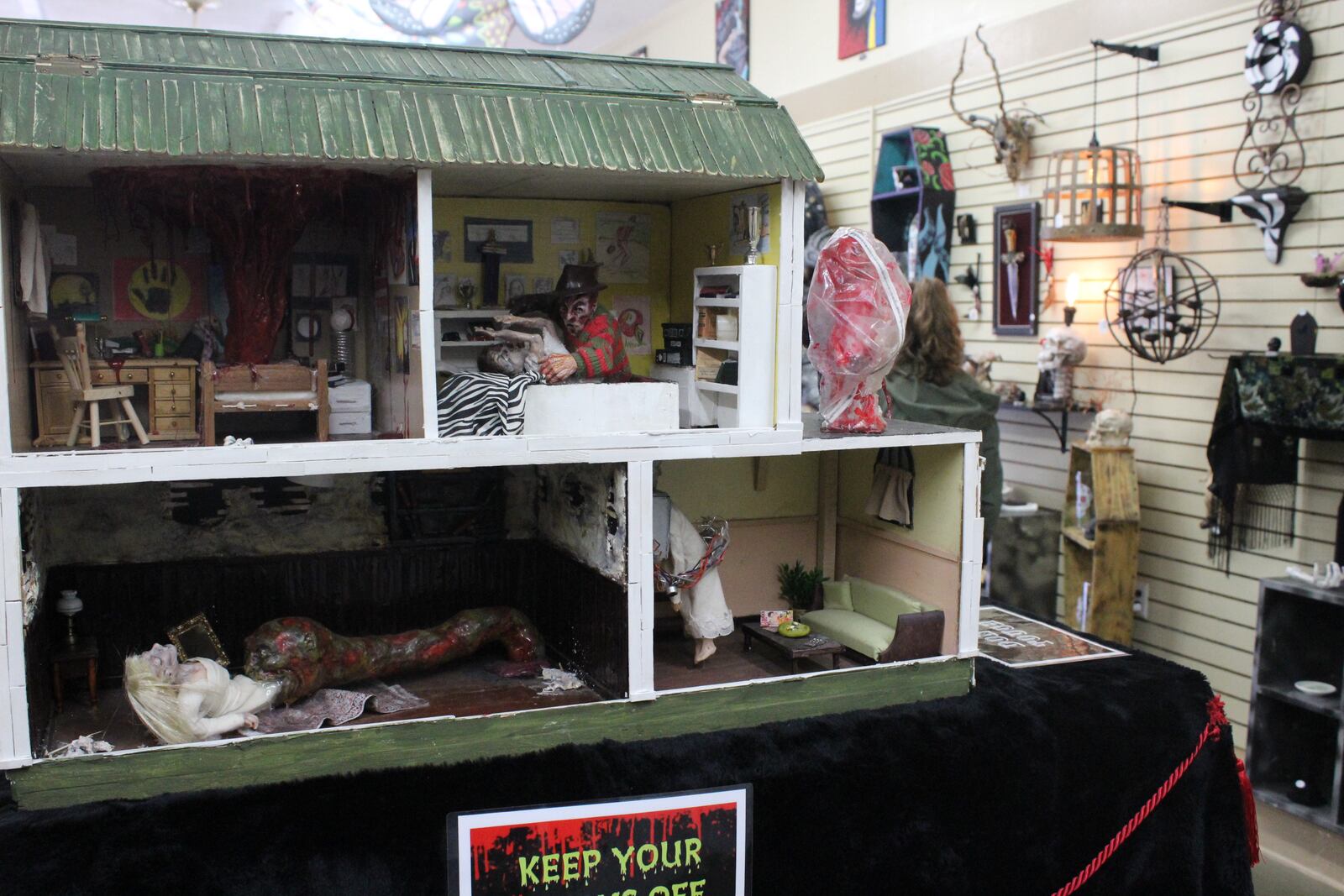 Shane and Cherish Harrell Brooks opened The Secret Chamber  House of Oddities and Art at 17 W. Main Street in Fairborn.  Photo by Amelia Robinson