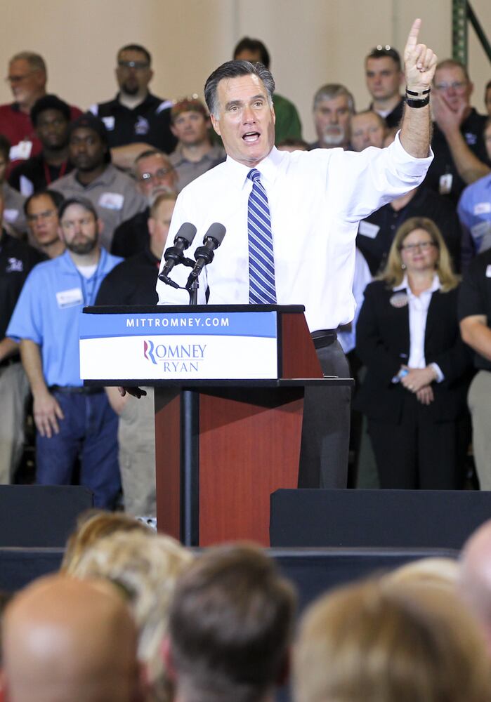 Mitt Romney at Jet Machine in Cincinnati