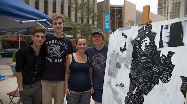 Art in the City, a sprawling, citywide local art competition, featuring 25 selected artists displaying their works in 27 different bars, restaurants, hair salons, lobbies around Dayton, officially kicked off on Friday, June 3. (TOM GILLIAM/CONTRIBUTED)