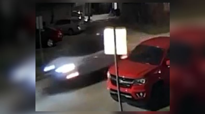 Hamilton police investigators are looking for this white vehicle speeding down Franklin Street on Wednesday evening. The vehicle is believed to have struck a paraplegic man who had just transferred out of his vehicle and into a wheelchair. PROVIDE/HAMILTON POLICE DEPARTMENT