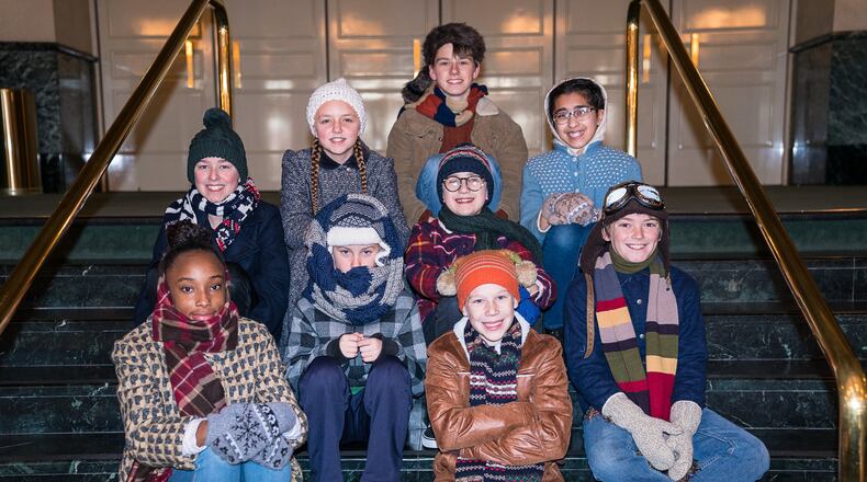 A group of young actors from the Miami Valley will perform in “A Christmas Story” at the Victoria Theatre. The show is presented by the VTA and produced by The Human Race Theatre Company. CONTRIBUTED PHOTO BY RON VALLE