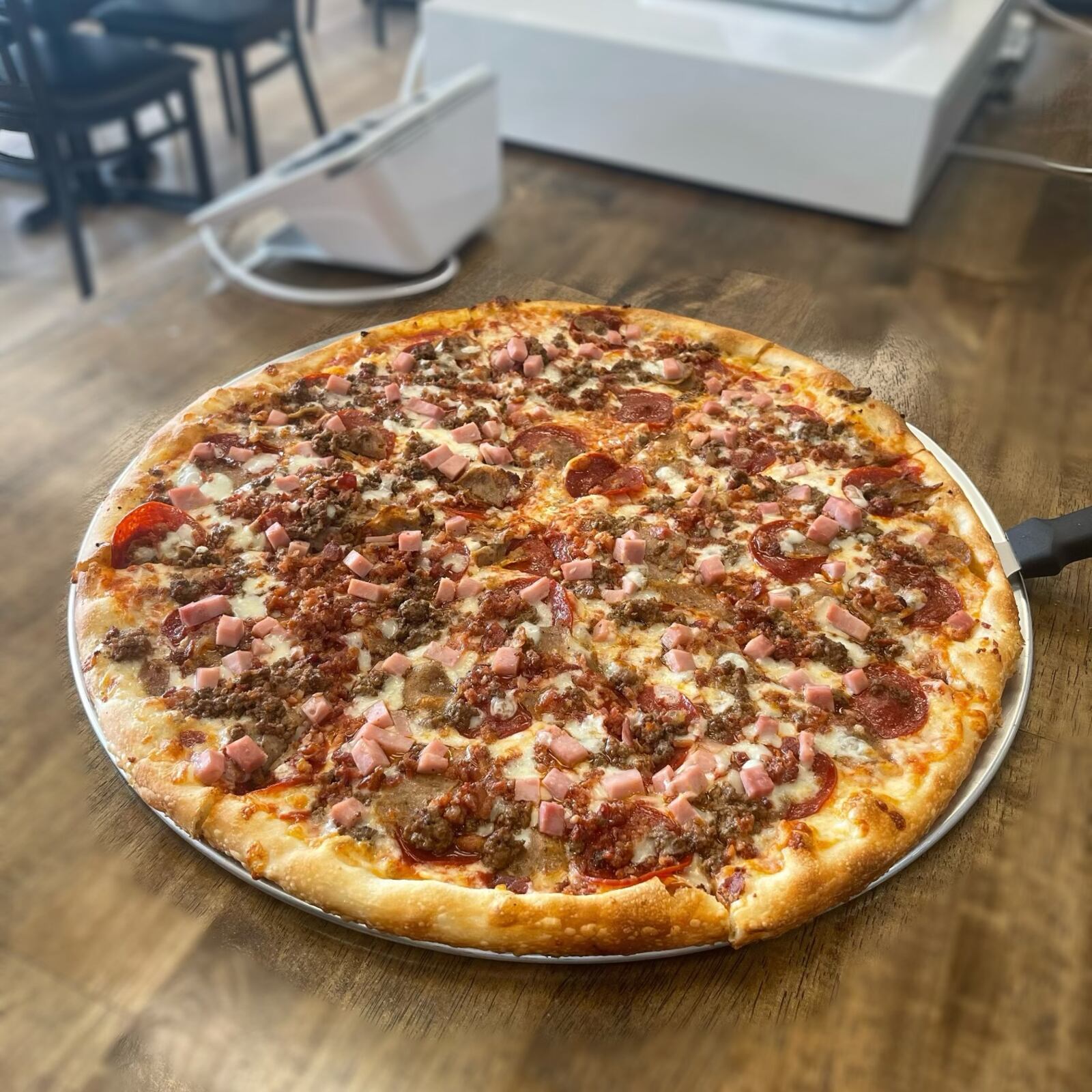 Troni's Italian Restaurant in Kettering, is known for its New York style pizza and pasta dishes.