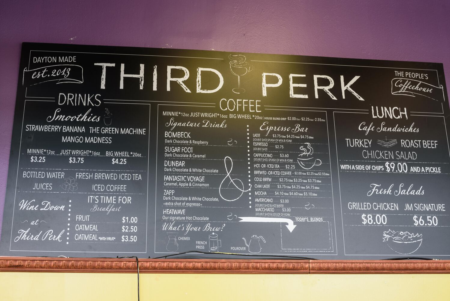 PHOTOS: A look inside Third Perk Coffeehouse & Wine Bar's new downtown Dayton location