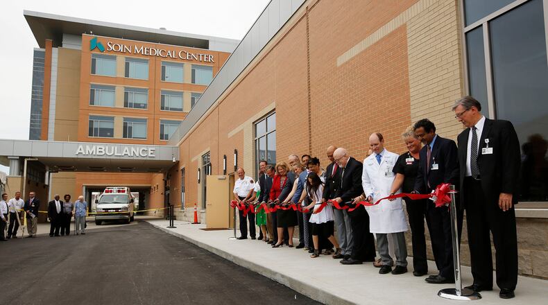 Soin Medical Center administrators and local civic leaders cut the ribbon for a 22,000 square-foot Emergency Department expansion in 2015. TY GREENLEES / STAFF