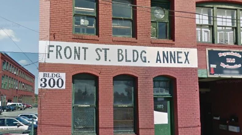An annex to the Front Street Building commercial property off East Second Street. Google capture.
