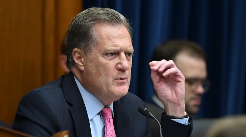 Rep. Mike Turner (R-Ohio) questions Kimberly Cheatle, the Secret Service director, during the House Oversight Committee hearing on the attempted assassination of former President Donald Trump on Capitol Hill in Washington, July 22, 2024. Cheatle called the assassination attempt on former President Donald J. Trump “the most significant operational failure” of the security agency in decades. (Kenny Holston/The New York Times)