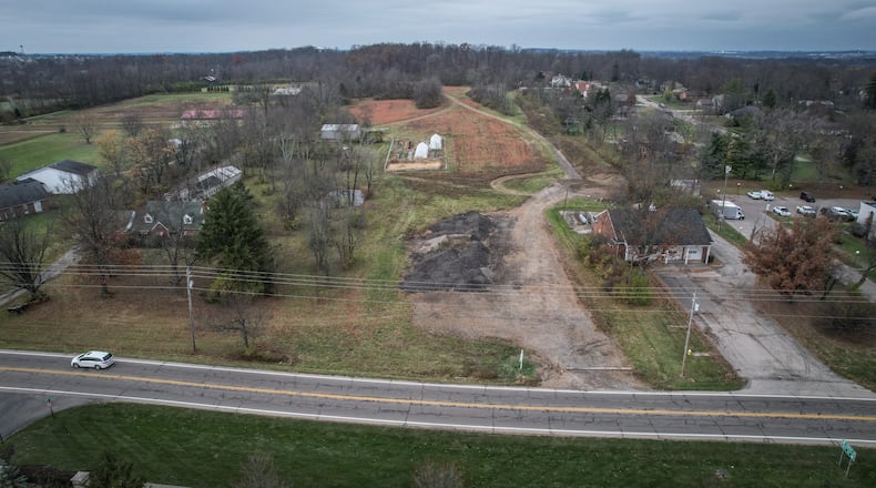 Peebles Homes plans to build Savanna Walk, a 52-home residential development, on this property on Ohio 48 between Hibberd Drive and Nutt Road. The project will feature ranch-style homes with two or three bedrooms. STAFF FILE PHOTO