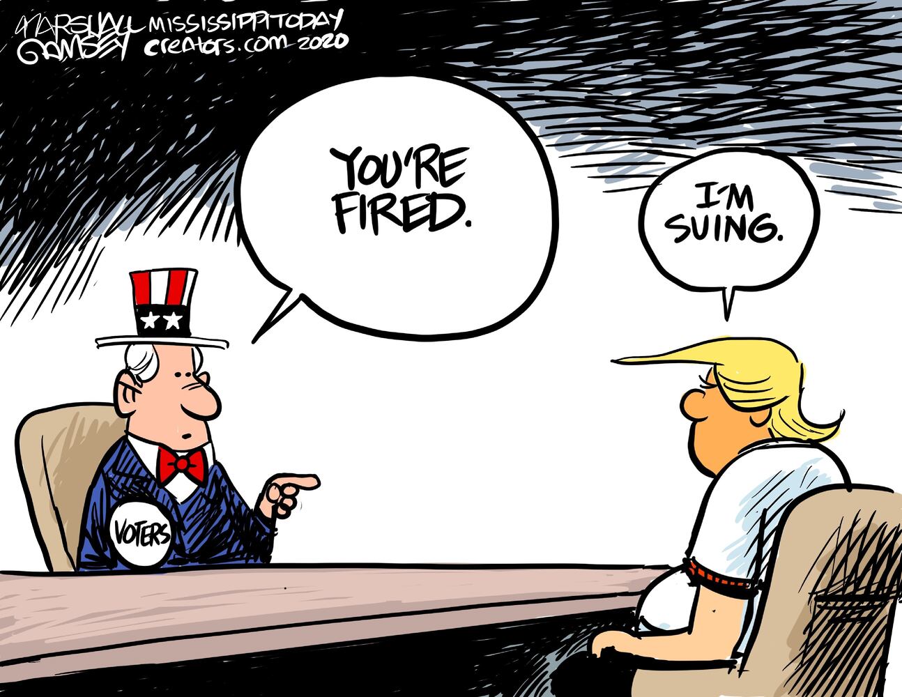Week in cartoons: Democracy, Alex Trebek and more