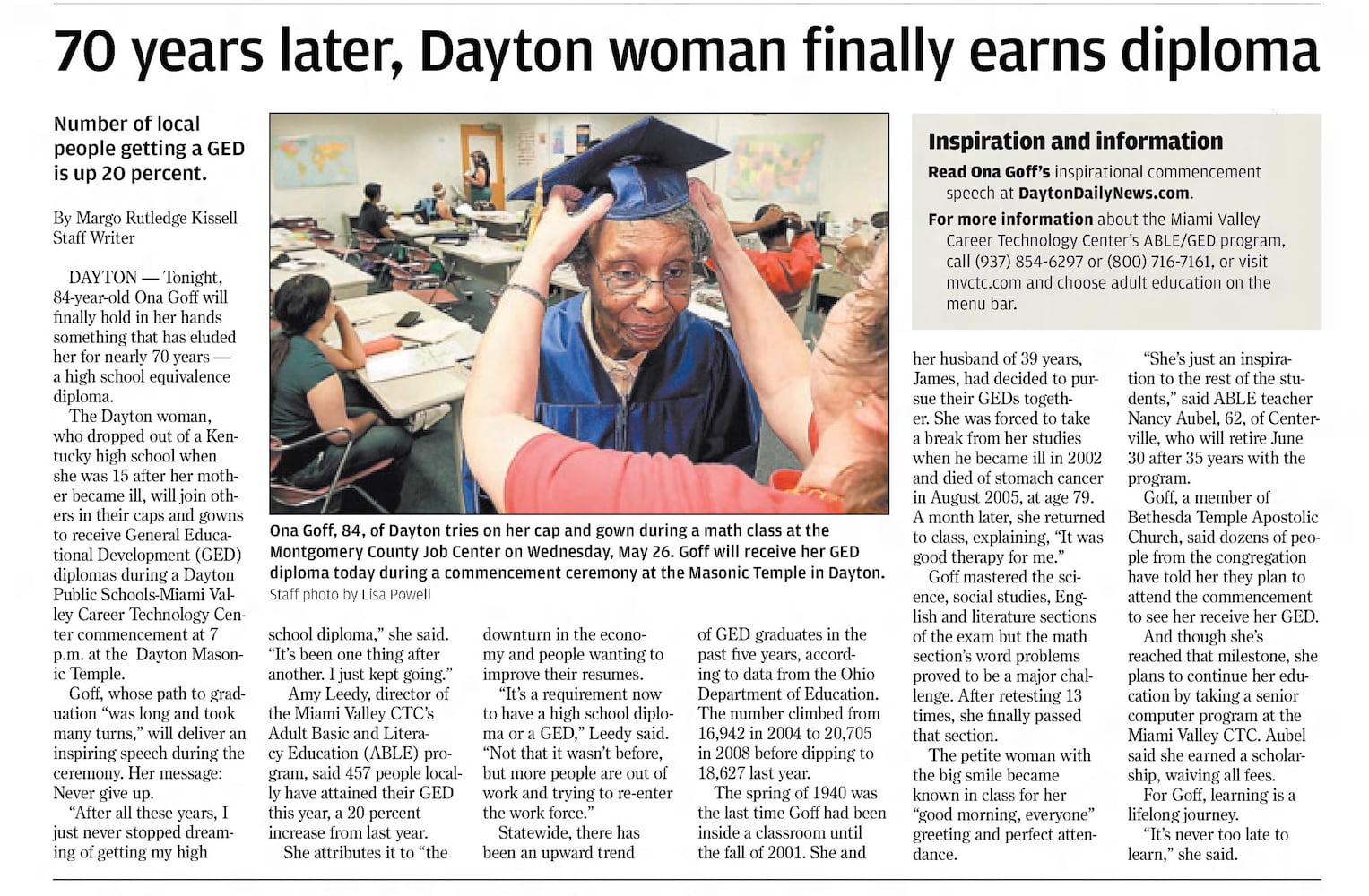 Graduation pages