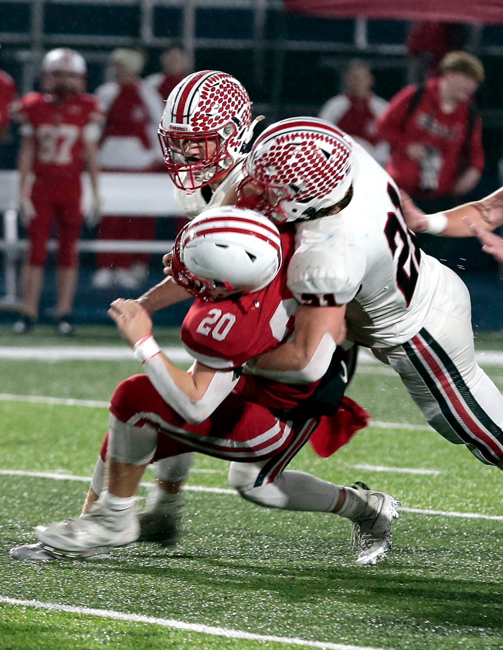 Tippecanoe defeated London 33-16 in a Division III, Region 12 title game on Friday, Nov. 21, 2025 at Skyhawk Stadium in Fairborn. STEVEN WRIGHT / STAFF