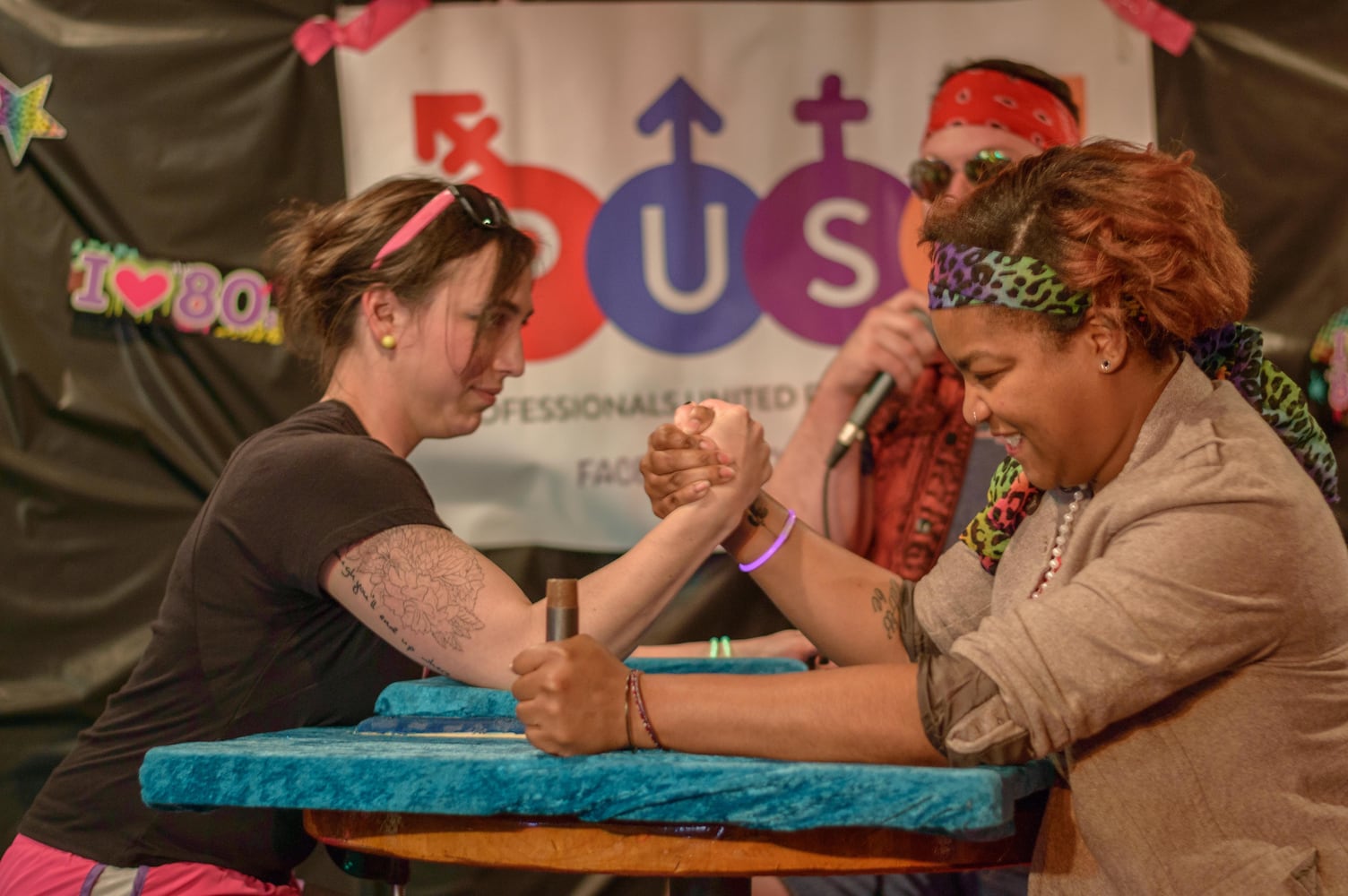 Ladies of the 80's Arm Wrestling
