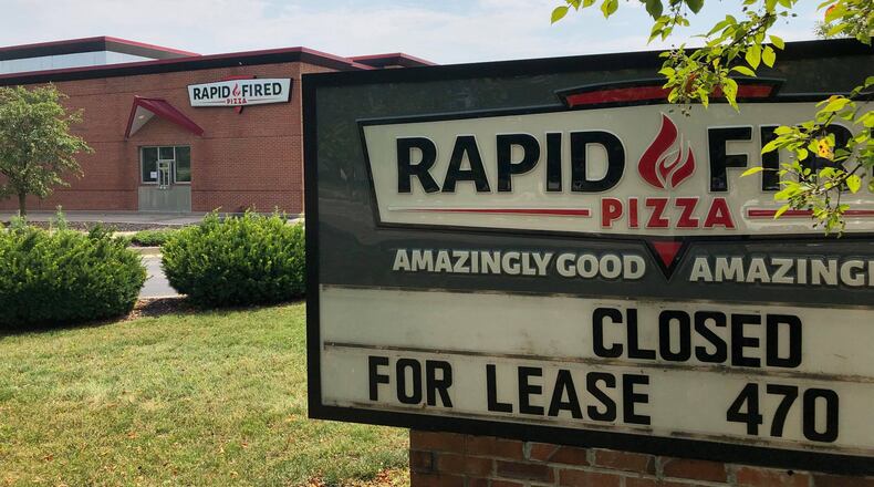The Rapid Fired Pizza at 2001 E. Dorothy Lane in Kettering and the location on University of Dayton’s campus at 1200 Brown St. both officially closed following the Fourth of July holiday weekend. Signs telling customers of the closures were posted on the restaurants’ doors on Tuesday.