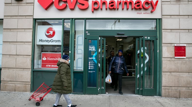 FILE - A CVS Pharmacy retailer drug store. PBMs, as intermediaries in the prescription drug supply chain, hold significant power over which medications patients can access, at what cost, and when. . (AP Photo/Ted Shaffrey, File)