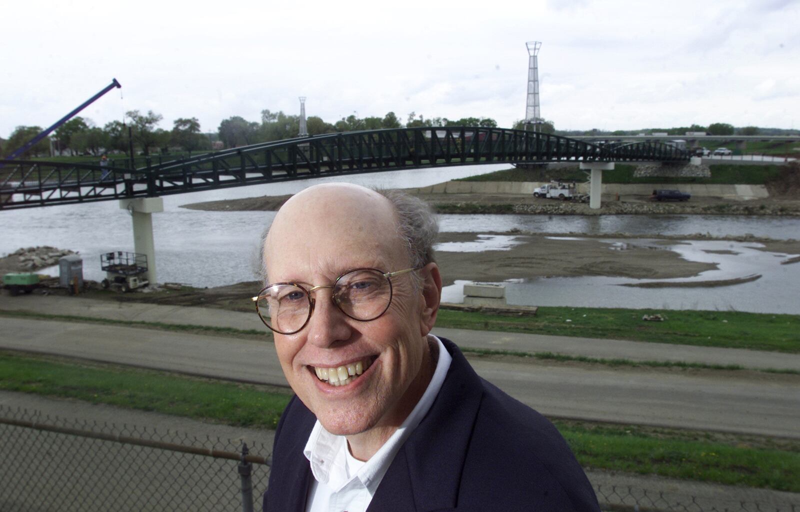 Charlie Campbell, the "mayor of Webster Station"photographed at Deeds Point. STAFF FILE PHOTO