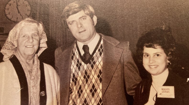Seen here, left to right: Maria von Trapp, talk show host Phil Donahue and Meredith Moss, a Dayton Daily News writer who worked with Donahue on his TV show. CONTRIBUTED