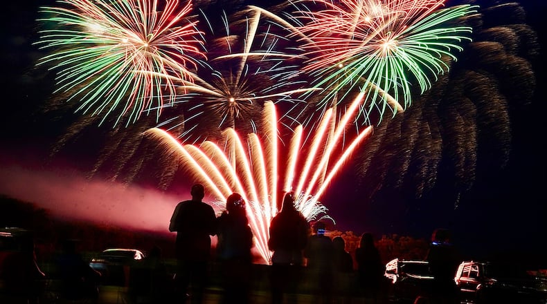 The city of New Carlisle had its fireworks Saturday night, June 25, 2022. MARSHALL GORBY \STAFF