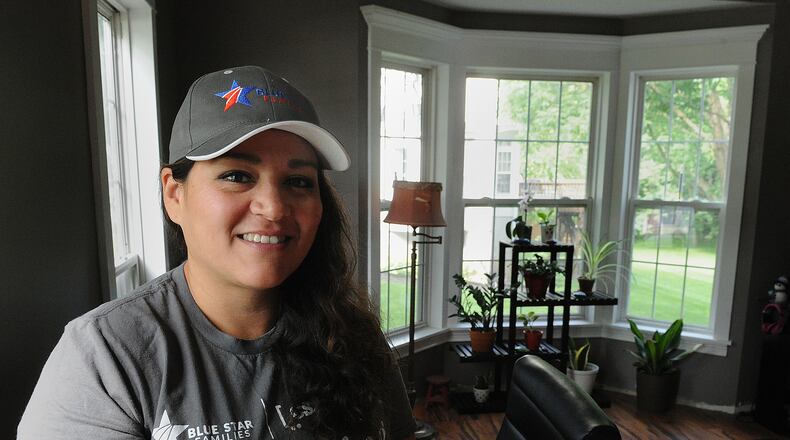 Maria Frutiger was nominated as a Dayton Daily News Community Gem by Mindy Schwickerath of Riverside, who said she’s worked with Frutiger in Blue Star Families. MARSHALL GORBY\STAFF