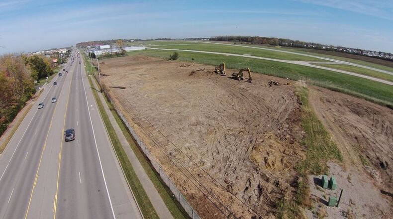 The Dayton-Wright Brothers Airport along Ohio 741 makes up the vast majority of acreage in the Miami Twp.-Dayton Joint Economic Development District. District officials are in the early stages of updating the JEDD’s master plan for the first time since it was created in 2006. TY GREENLEES / STAFF