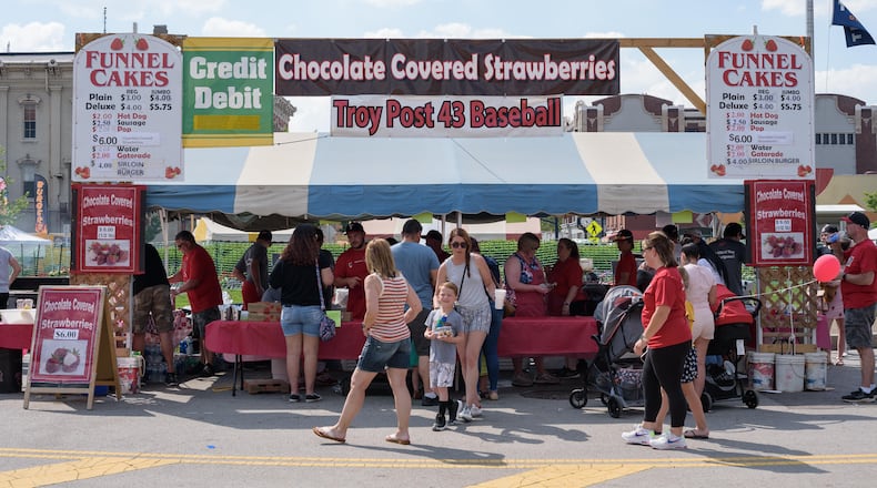 The 46th annual festival in downtown Troy will run from 10 a.m. to 9 p.m. Saturday and 10 a.m. to 5 p.m. Sunday. TOM GILLIAM / CONTRIBUTING PHOTOGRAPHER
