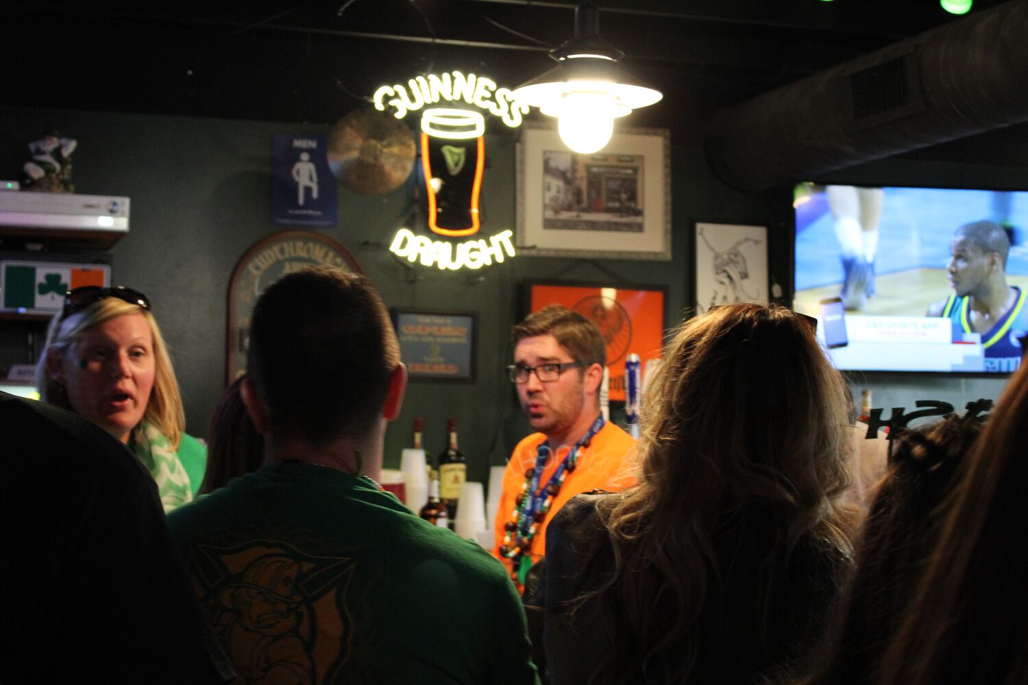 St. Patrick's Day lunchtime festivities at Flanagan's Pub