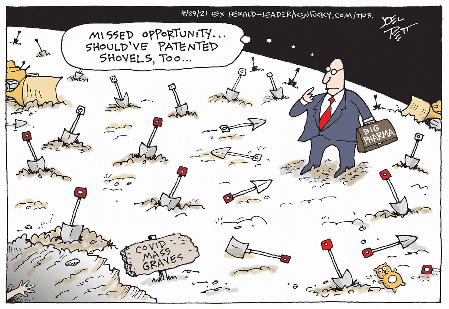 Week in cartoons: Biden's first 100 days, anti-vaxxers and more
