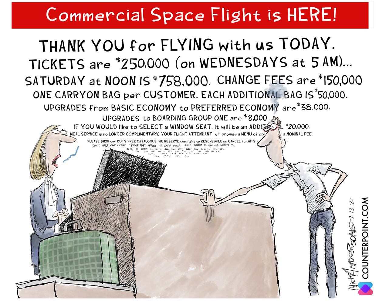 Week in cartoons: Billionaire space race, Afghanistan and more