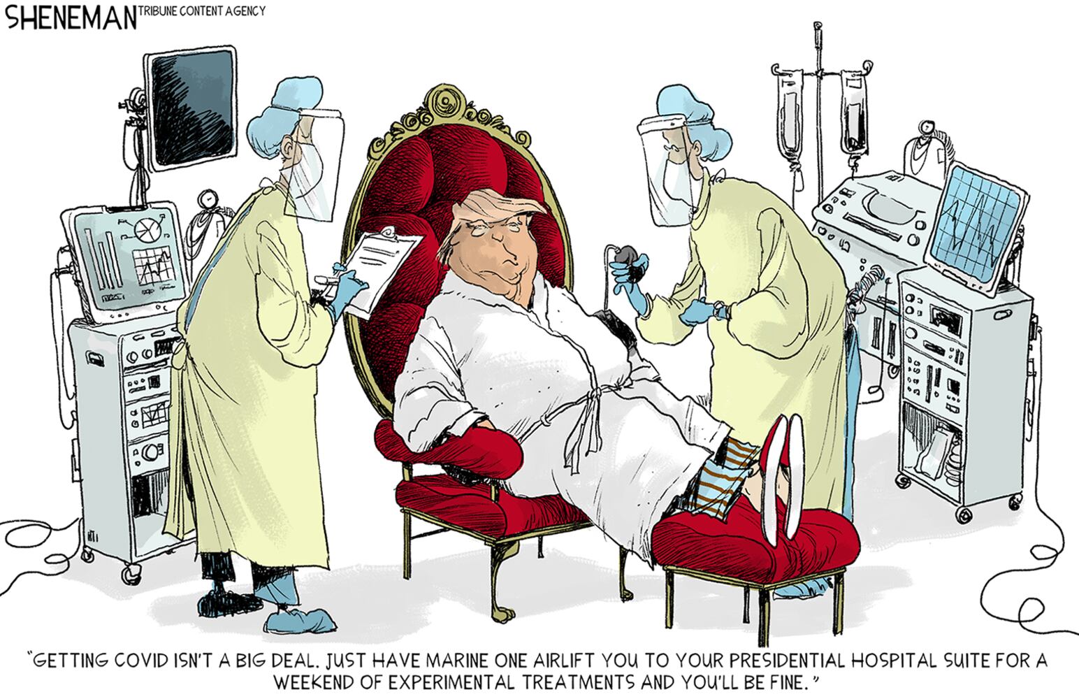 Week in cartoons: Trump's health, the fly and more