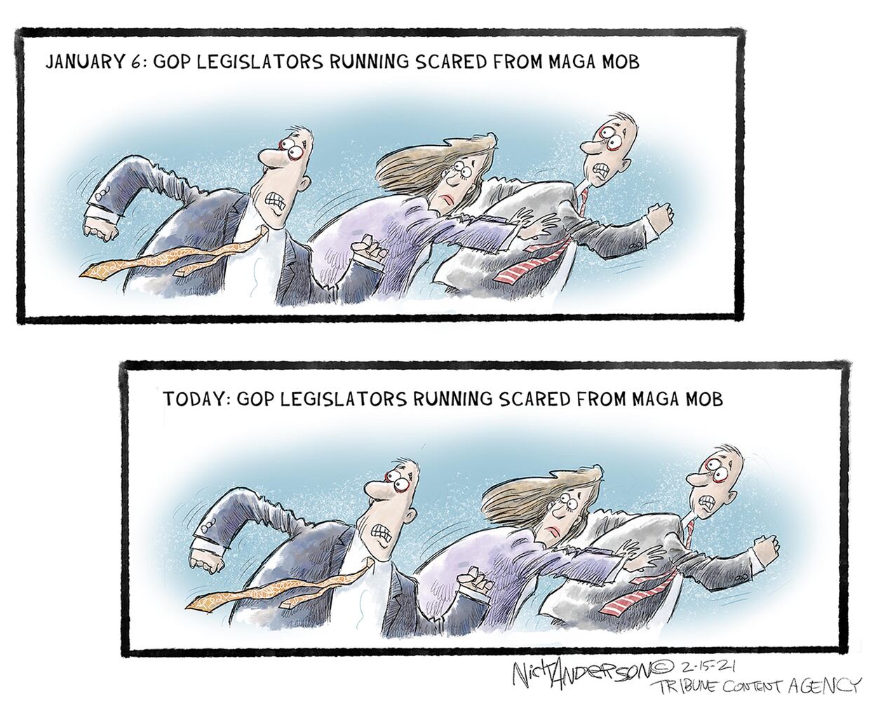 Week in cartoons: Frigid Texas, Rush Limbaugh and more
