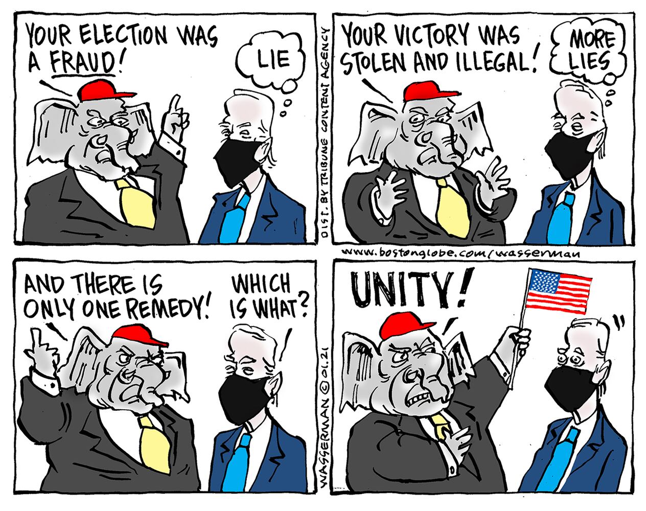 Week in cartoons: Executive orders, unity and more