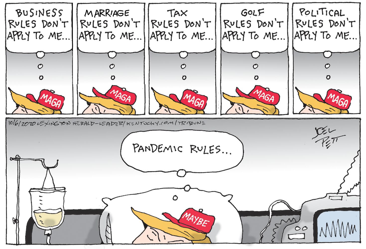 Week in cartoons: Trump's health, the fly and more