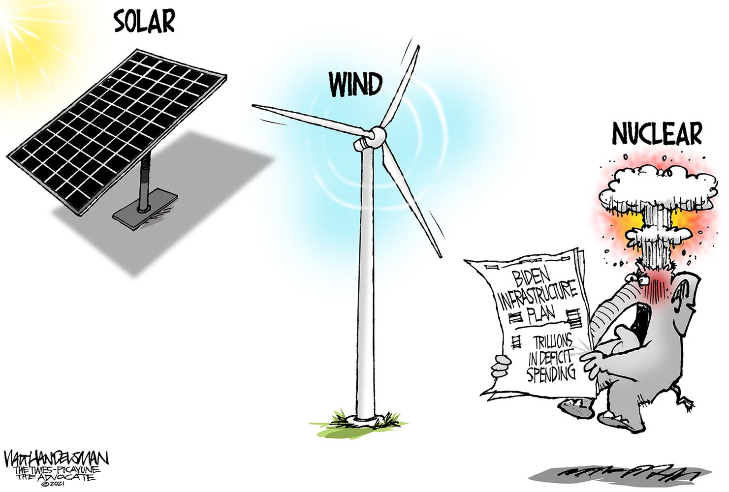 Week in cartoons: Gun control, infrastructure plan and more