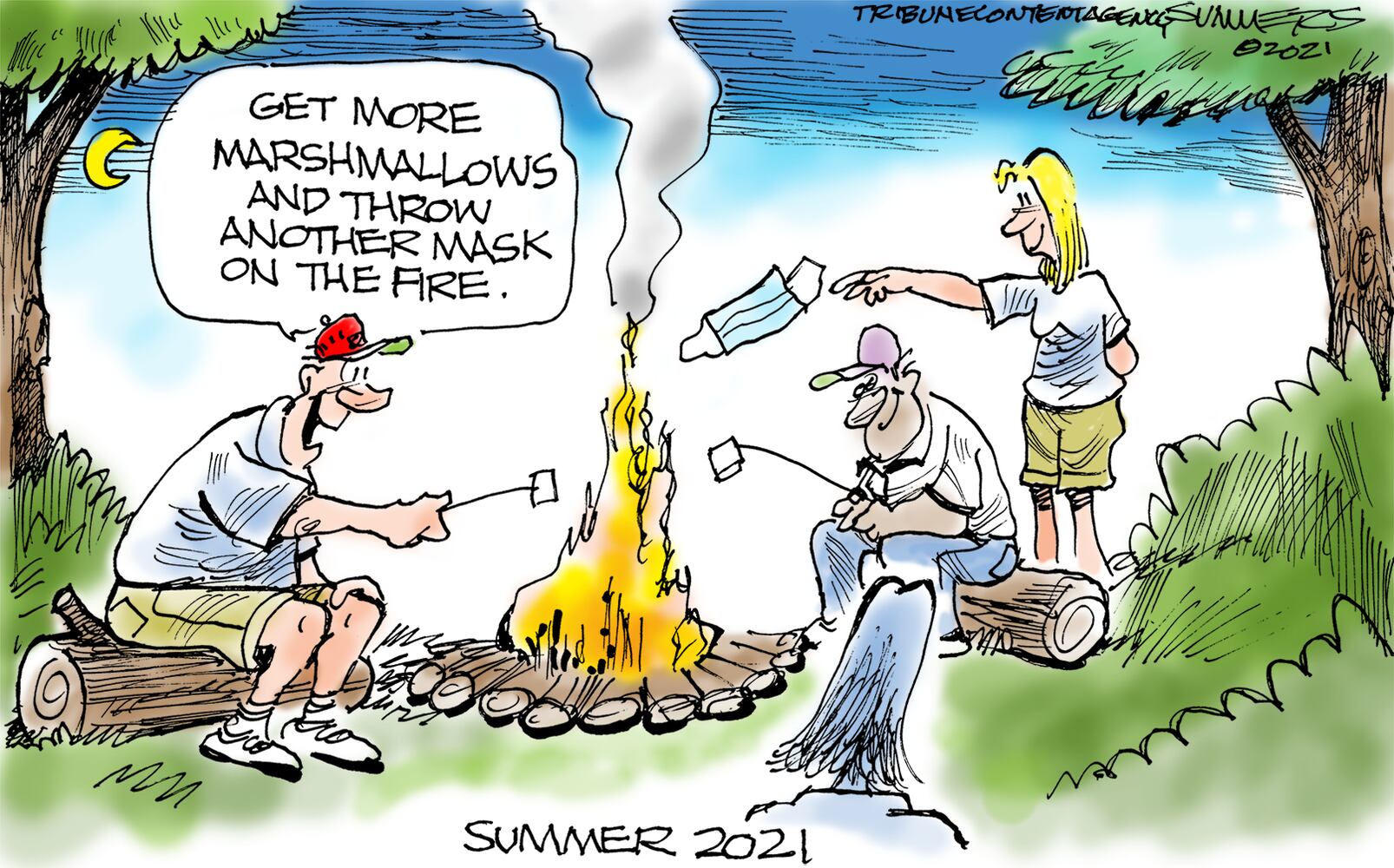 Week in cartoons: Masks off, Middle East violence and more