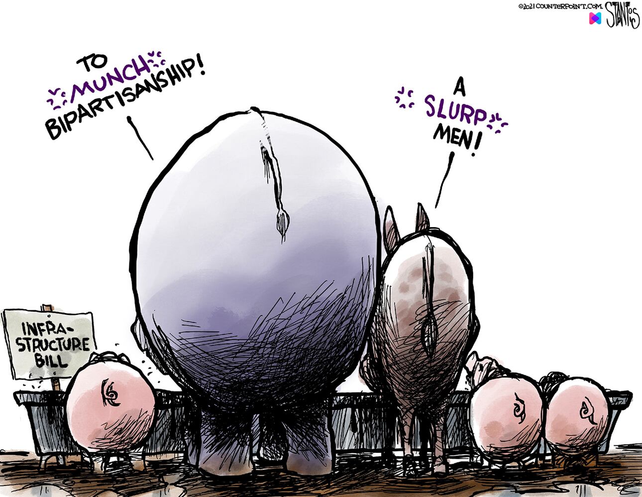 Week in cartoons: Cuomo resigns, infrastructure bill and more