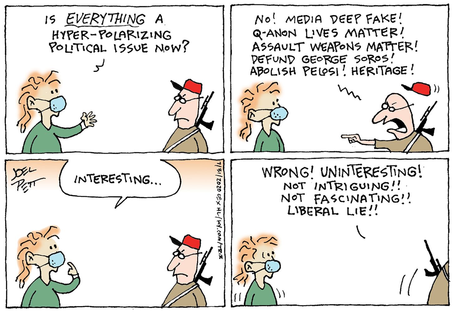Week in cartoons: Cognitive tests, federal agents and more