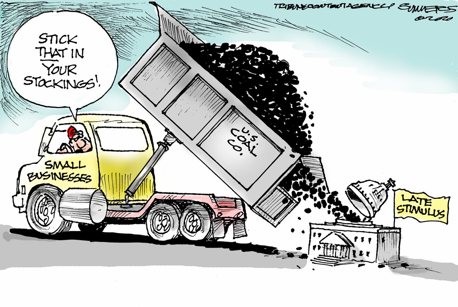 Week in cartoons: Stimulus checks, Christmas and more