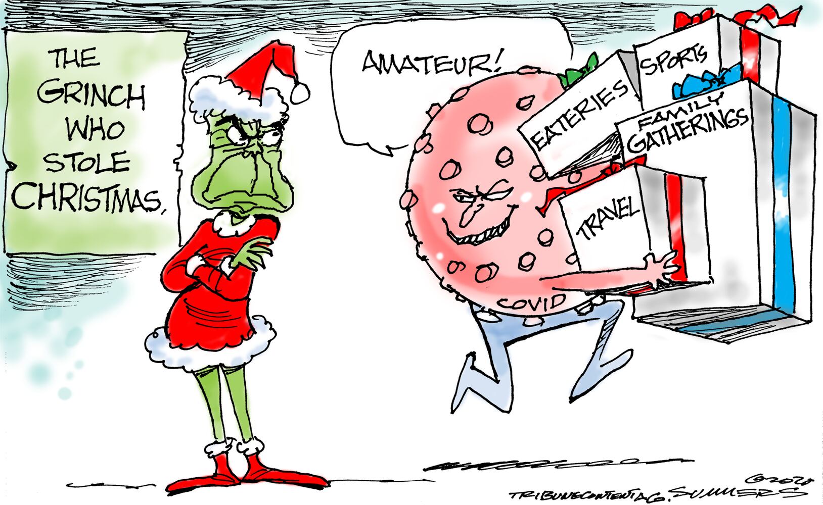 Week in cartoons: Stimulus checks, Christmas and more