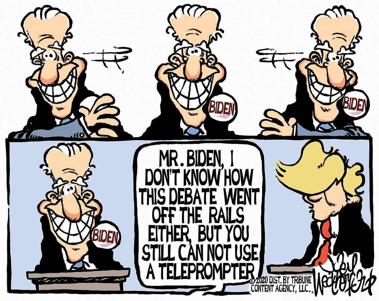 Week in cartoons: Trump's taxes, the presidential debate and more
